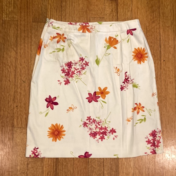 Valerie Stevens Cotton Pink and Cream Skirt Size 8 - Picture 6 of 9